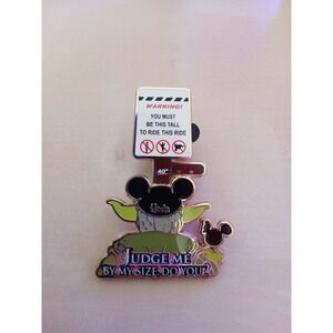 Vintage Disney World - YODA Judge Me By My Size, Do You?  - Disney Hat  Pin 2003